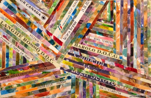 Cover Page of My Travel Journal - mixed media collage