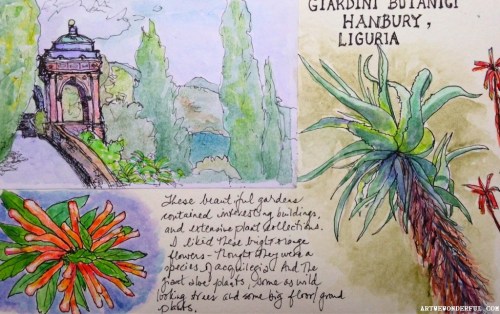 Hanbury Gardens sketches