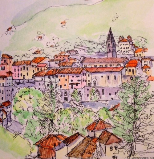 Pigna  - watercolour
