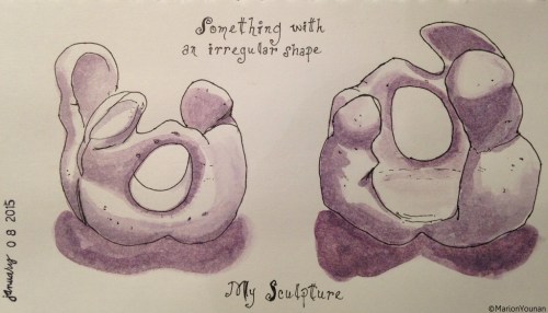 My Plaster Sculpture, inspired by Henry Moore