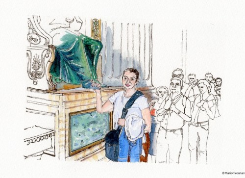 Carrie and St. Peter's lucky foot