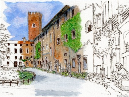 Teatro Olimpico courtyard 