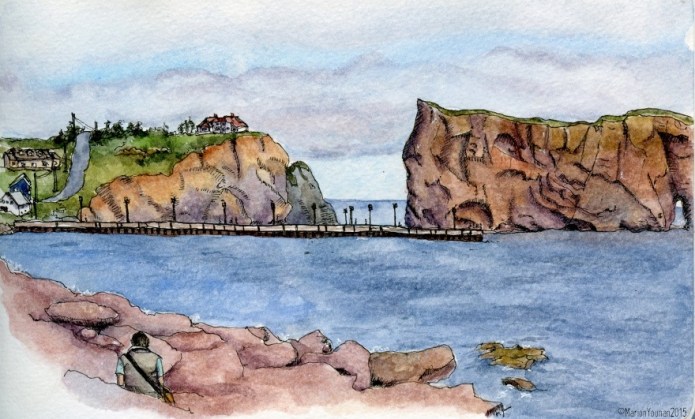 On the Beach in Percé