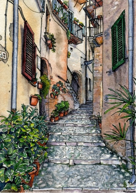 Up a Casperia Street