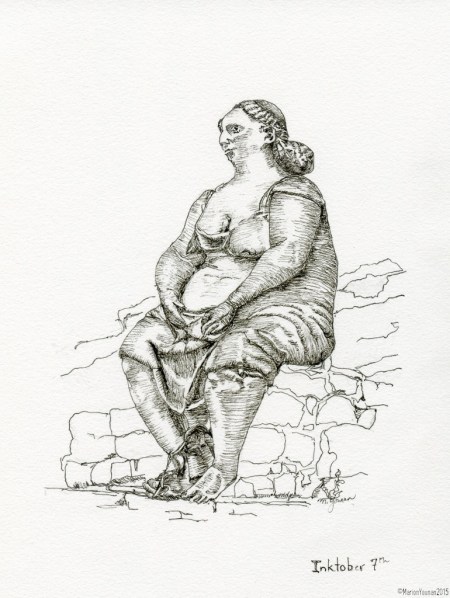 #inktober 7th - Mother Nature by Scorzelli, Portovenere