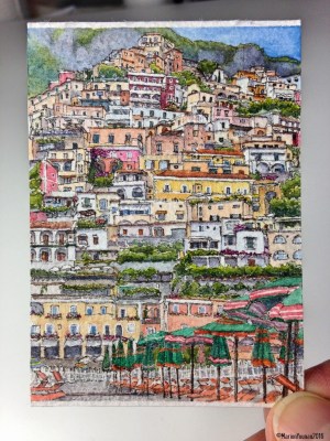 17 - Positano from the Beach