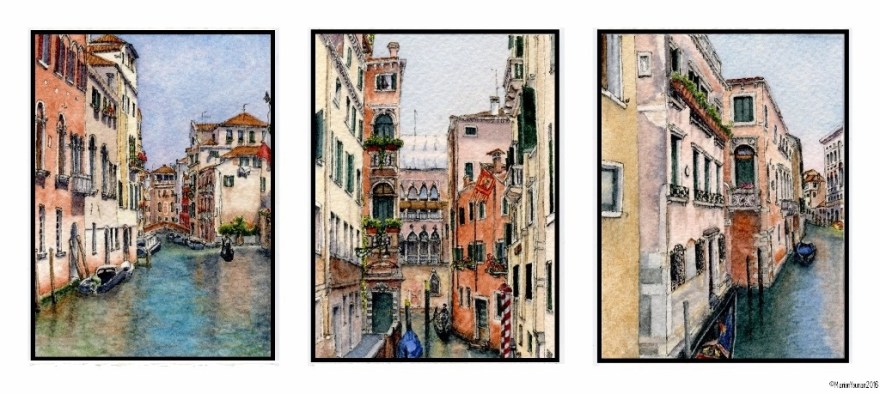 Venice Canals Triptych