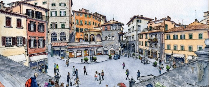 Piazza della Repubblica, Cortona