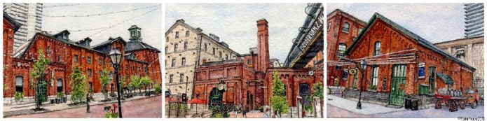 Distillery District, Toronto trio