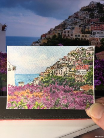 #59 Positano Purple in the studio