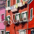 115 Burano Laundry with Flowers&nbsp;sold