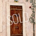 68 Provence Door and Roses&nbsp;Sold