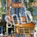 Aix-en-Provence Cafe Scene –&nbsp;SOLD
